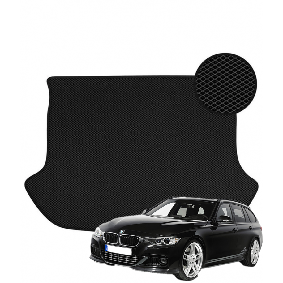 BMW 3 serija (F31) 2012-2018 polimerinis EVA bagažinės kilimėlis