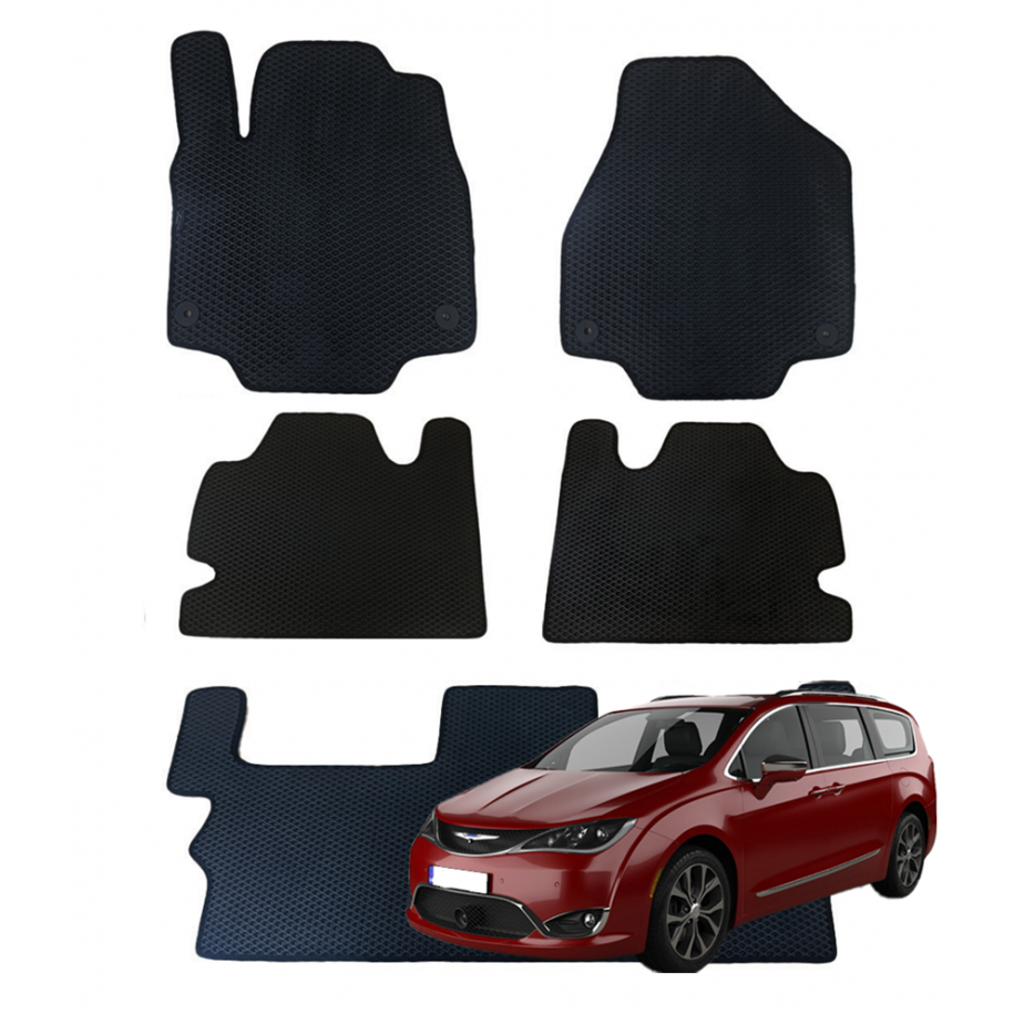 Chrysler Pacifica nuo 2017m. (7 vietų) polimeriniai EVA kilimėliai