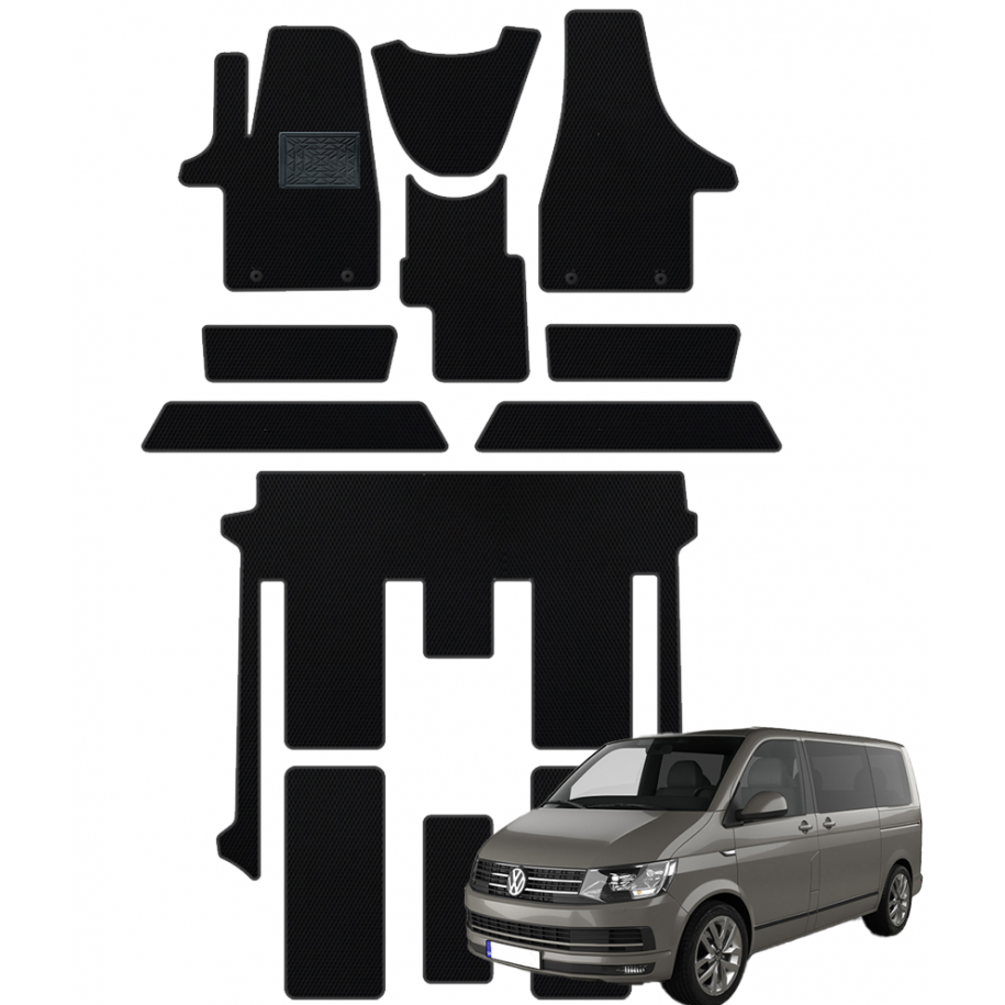 Volkswagen Transporter (T6) 2015-2024 polimeriniai EVA kilimėliai