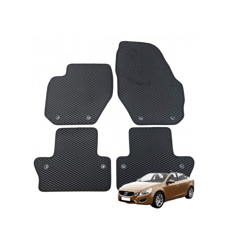 Volvo S60 2010-2018 (JAV, Inscription Long versija) polimeriniai EVA kilimėliai