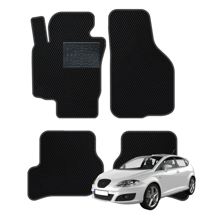 Seat Leon II 2005-2012 polimeriniai EVA kilimėliai