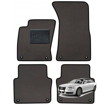 Audi A8 (D3) Short 2002-2009 polimeriniai EVA kilimėliai