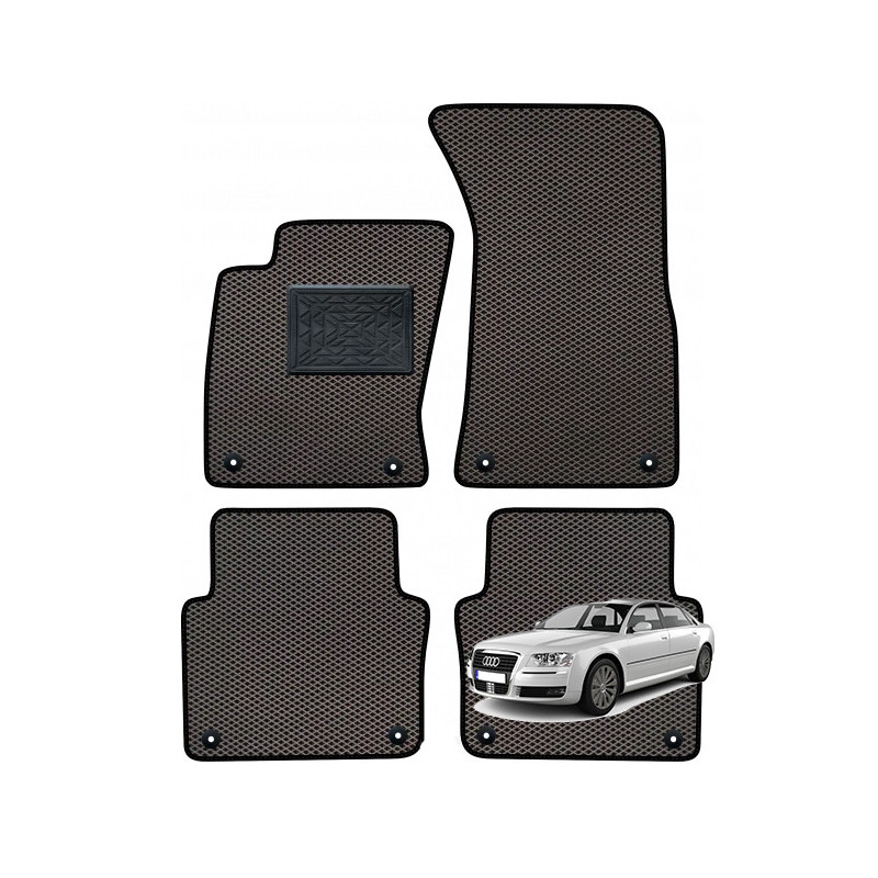 Audi A8 (D3) Short 2002-2009 polimeriniai EVA kilimėliai