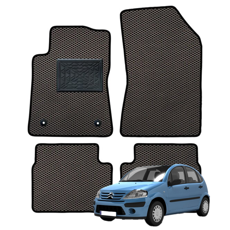 Citroen C3 2002-2008 polimeriniai EVA kilimėliai
