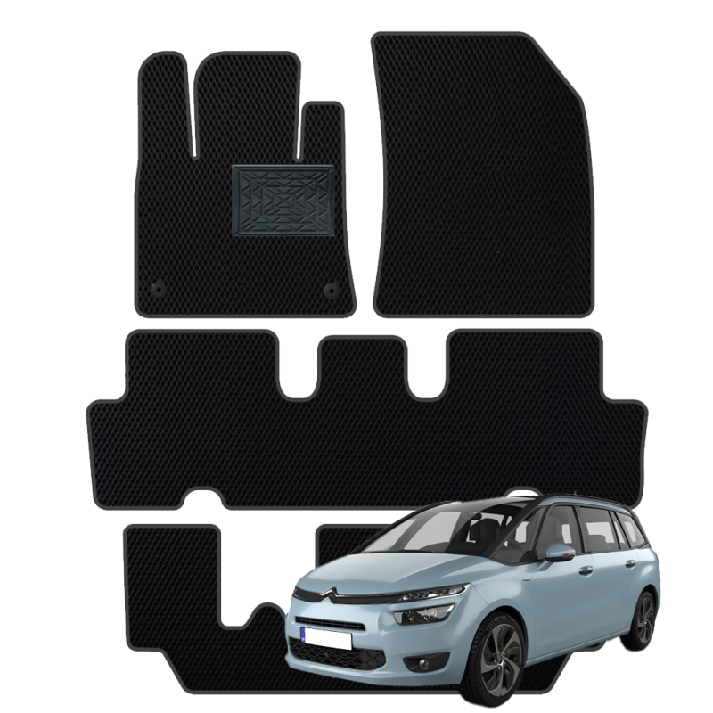 Citroën Grand C4 Picasso (7 vietų) 2013-2020 polimeriniai EVA kilimėliai