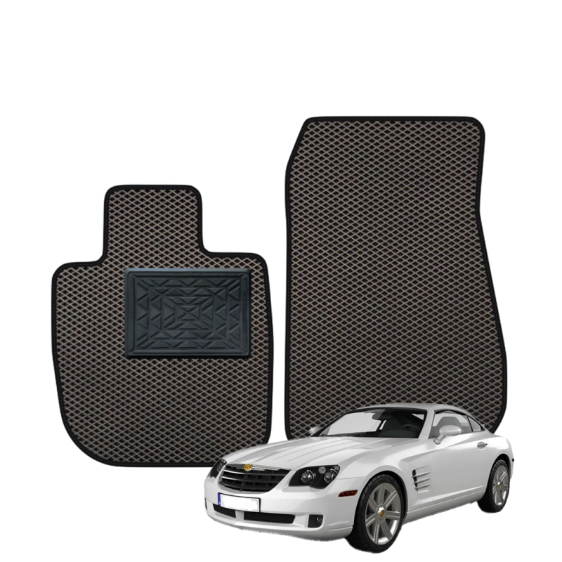 Chrysler Crossfire 2004–2008 priekiniai polimeriniai EVA kilimėliai