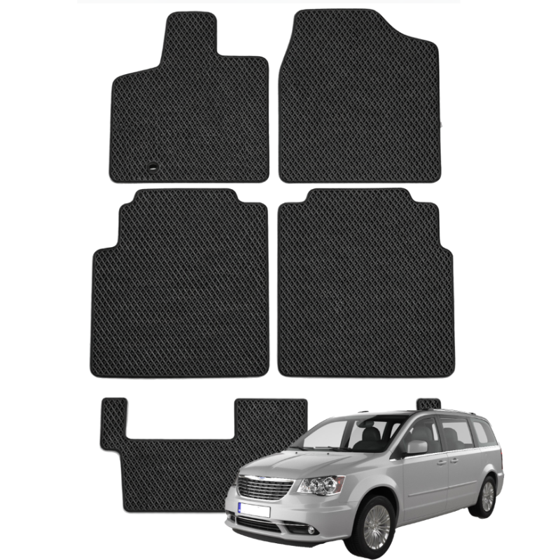 Chrysler Town & Country 2008-2015 (7 vietų) polimeriniai EVA kilimėliai