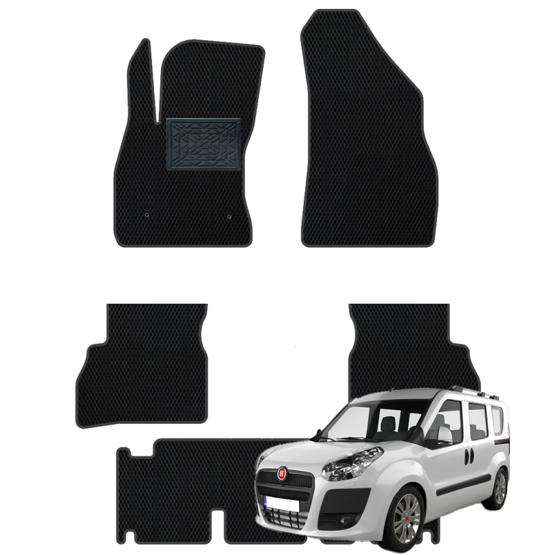 Fiat Doblo II 2010–2022 (7 vietų) polimeriniai EVA kilimėliai