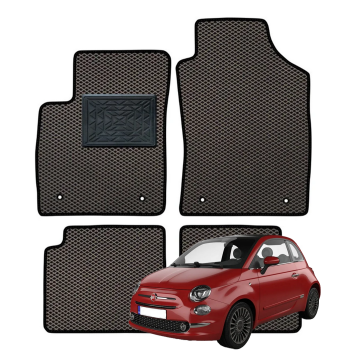 Fiat 500e nuo 2013-2019 polimeriniai EVA kilimėliai