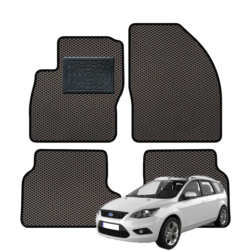 Ford Focus II universalas 2004-2011 polimeriniai EVA kilimėliai