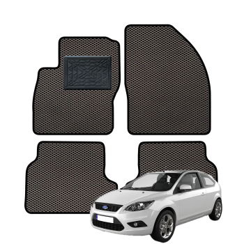 Ford Focus II hecbekas 3 durų 2004-2011 polimeriniai EVA kilimėliai