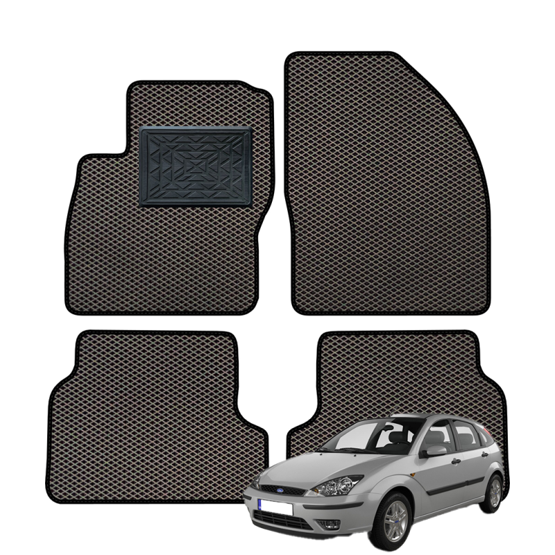 Ford Focus I hečbekas Facelift 2001-2004 polimeriniai EVA kilimėliai