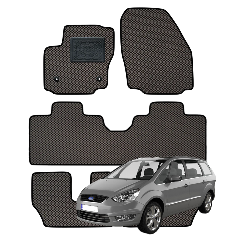 Ford Galaxy Mk III 2006-2015 (7 vietų) polimeriniai EVA kilimėliai