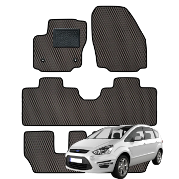 Ford S-max 2006-2015 (7 vietų) polimeriniai EVA kilimėliai