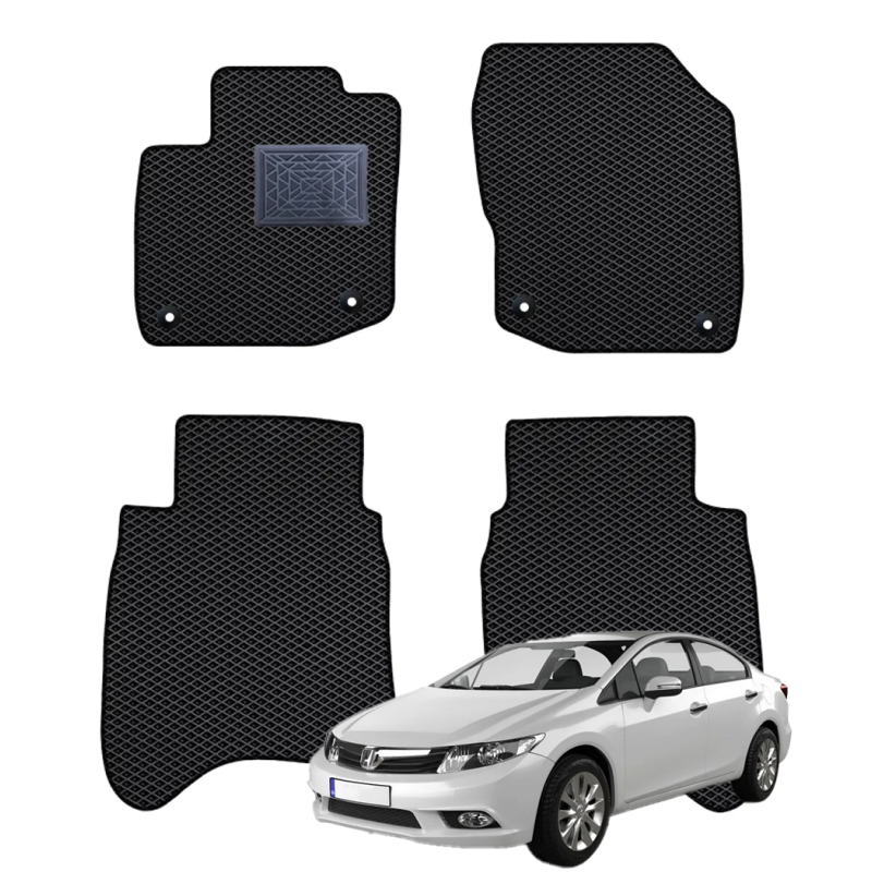 Honda Civic IX Sedanas 2012-2017 polimeriniai EVA kilimėliai