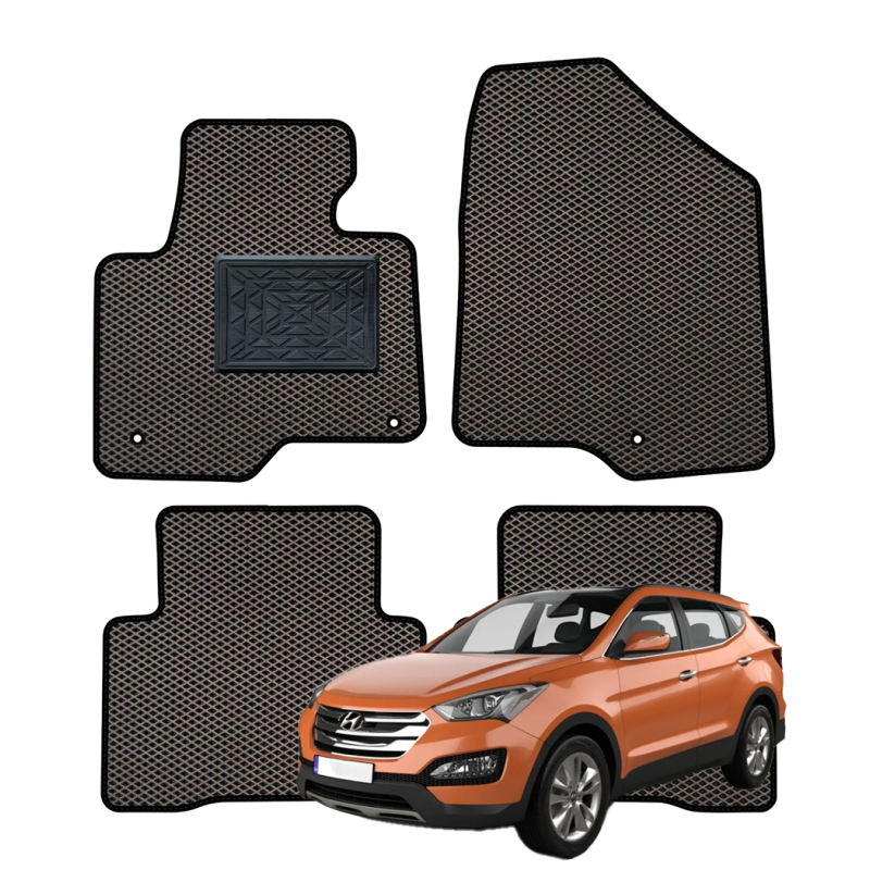 Hyundai Santa Fe 2012-2018 polimeriniai EVA kilimėliai