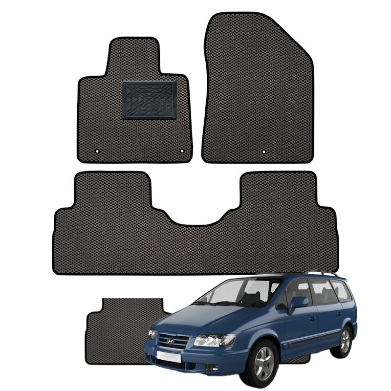 Hyundai Trajet 2004-2008 (7 vietų) polimeriniai EVA kilimėliai