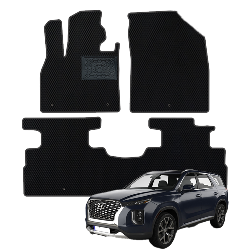 Hyundai Palisade 2018-2024 polimeriniai EVA kilimėliai