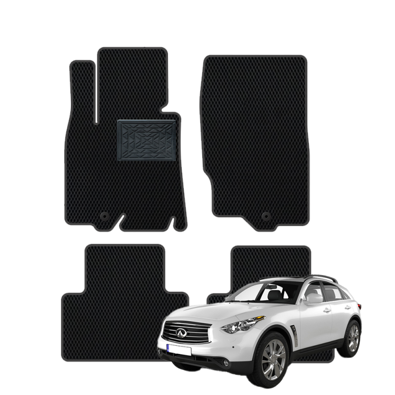 Infiniti QX70 2013-2017 polimeriniai EVA kilimėliai
