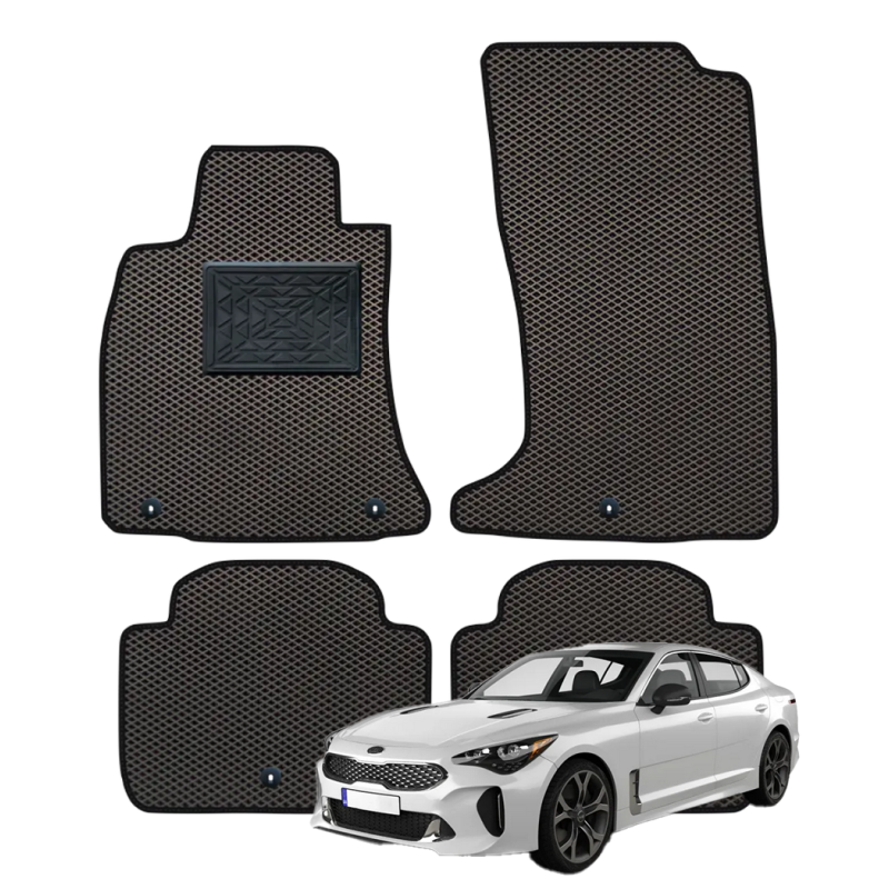 Kia Stinger I 2017–2023 polimeriniai EVA kilimėliai