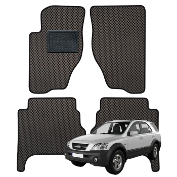 Kia Sorento I 2002-2009 polimeriniai EVA kilimėliai
