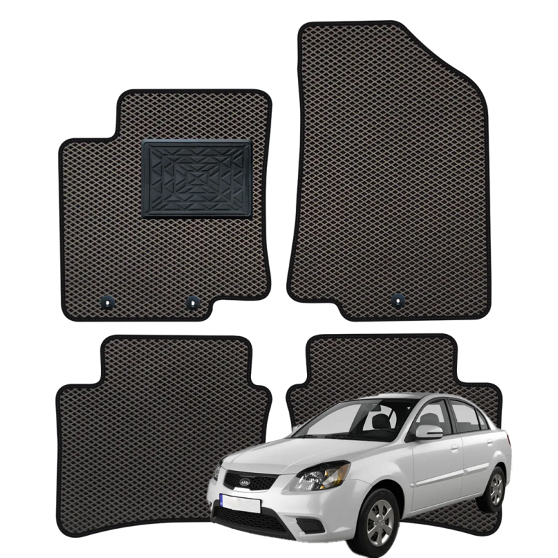 Kia Rio III Sedanas 2011-2017 polimeriniai EVA kilimėliai