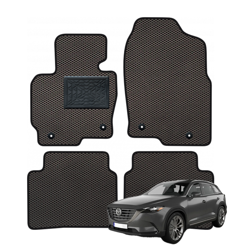 Mazda CX-9 2016–2024 polimeriniai EVA kilimėliai