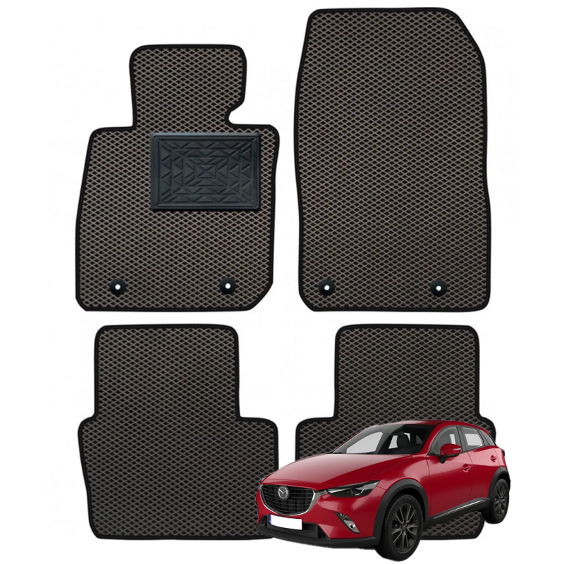Mazda CX-3 I 2015-2021 polimeriniai EVA kilimėliai