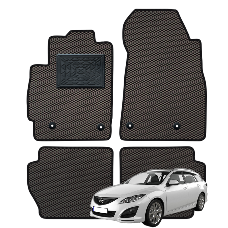 Mazda 6 II GH Universalas 2007-2012 polimeriniai EVA kilimėliai