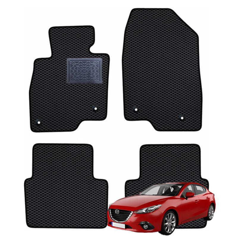 Mazda 3 III BM Hečbekas 2013-2018 polimeriniai EVA kilimėliai
