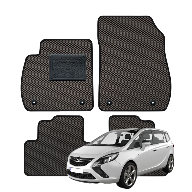 Opel Zafira C 2011-2019 (7 vietų) polimeriniai EVA kilimėliai