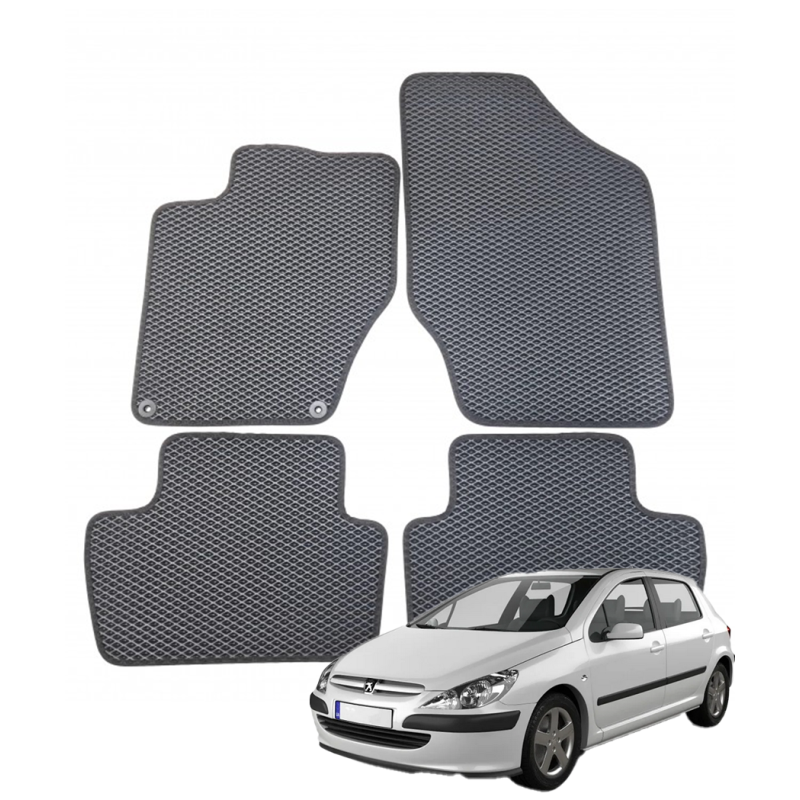 Peugeot 307 2001-2008 hečbekas/universalas polimeriniai EVA kilimėliai