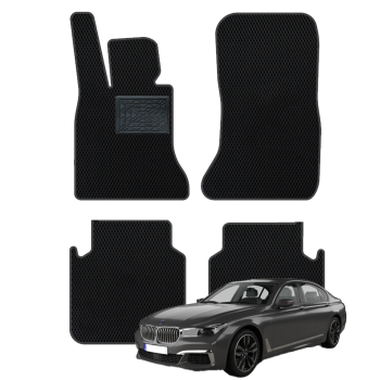 BMW 7 serija (F02) 2008-2015 polimeriniai EVA kilimėliai