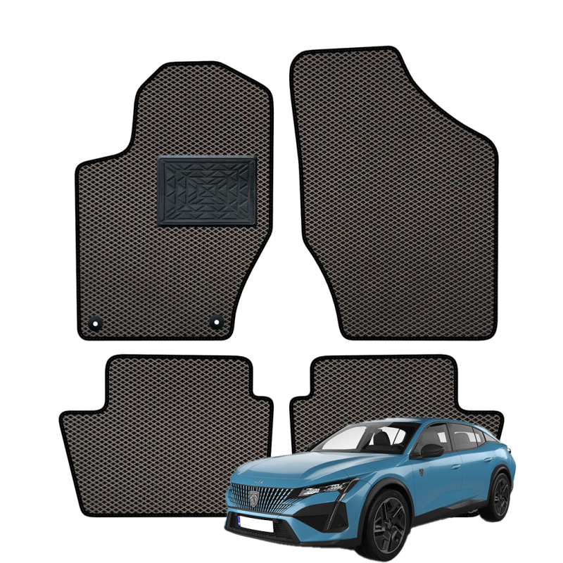 Peugeot 408 (Benzinis/Dyzelinis, netinka MHEV versijai) nuo 2022m. polimeriniai EVA kilimėliai