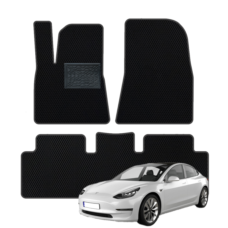 Tesla Model 3 2017–2023 polimeriniai EVA kilimėliai